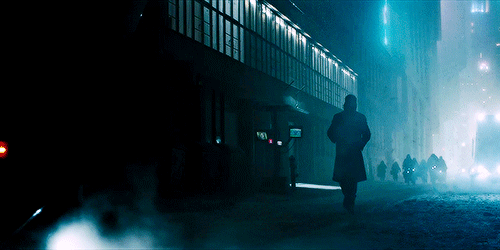 A Footage of Officer K from Blade Runner 2049.